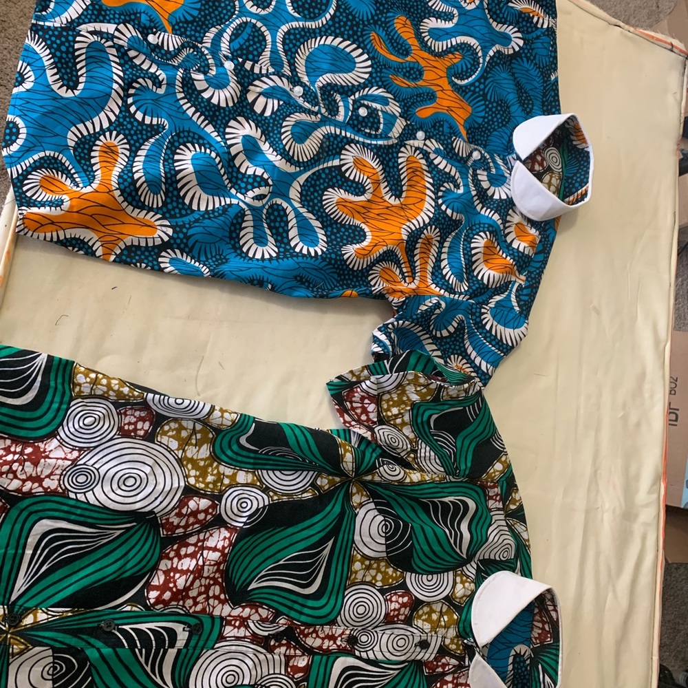 Ankara Print Button Up